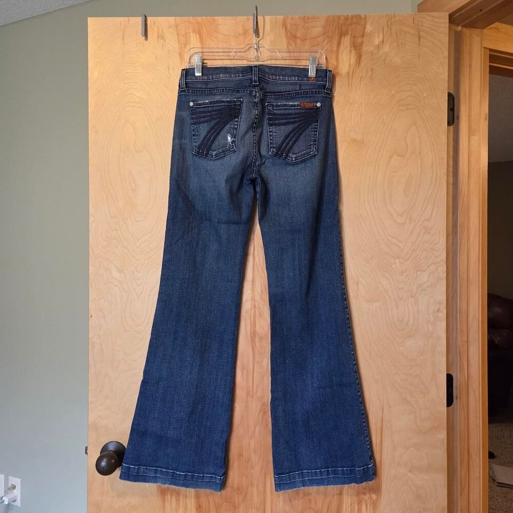 7-for-all-mankind Women's Blue and Navy Jeans